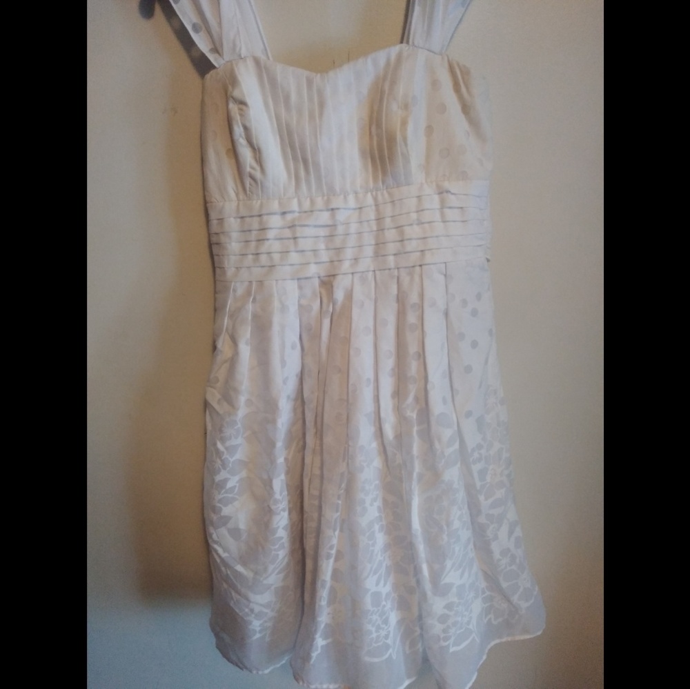 White junior formal dress